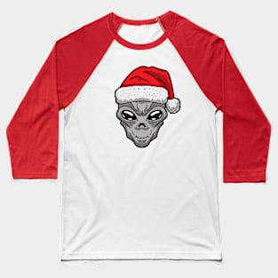 Xmas Alien Baseball T-Shirt